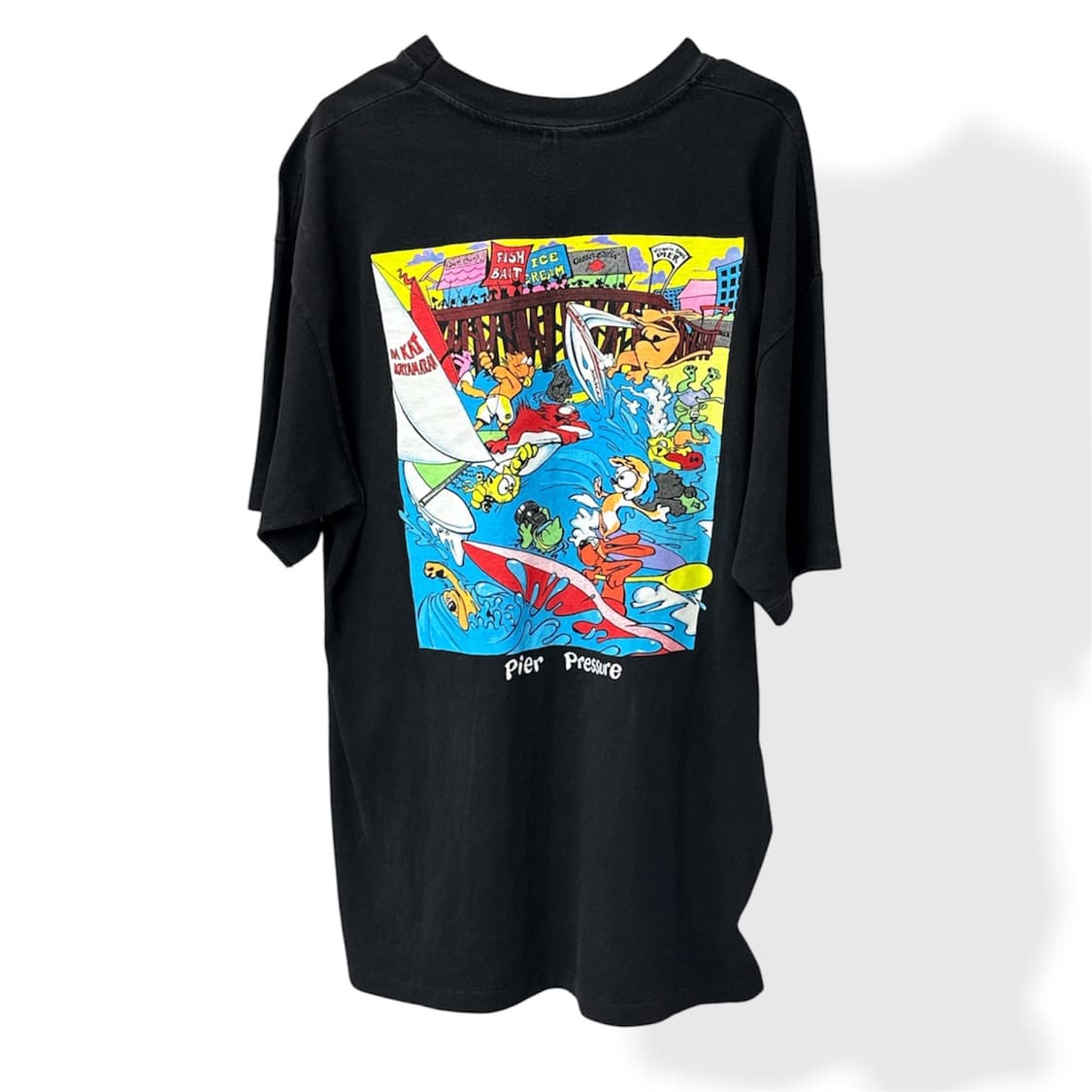 90s 헤인즈 블랙 싱글스티치 빈티지 티셔츠 상품이미지5