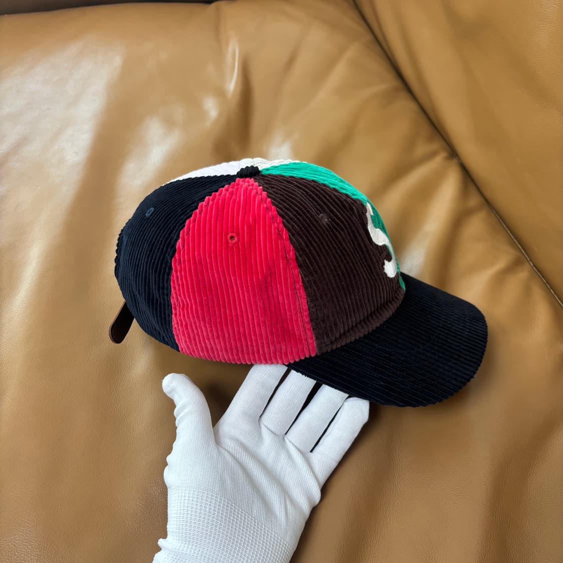 슈프림 S로고 6패널 볼캡 모자 코듀로이 멀티 컬러 상품이미지3