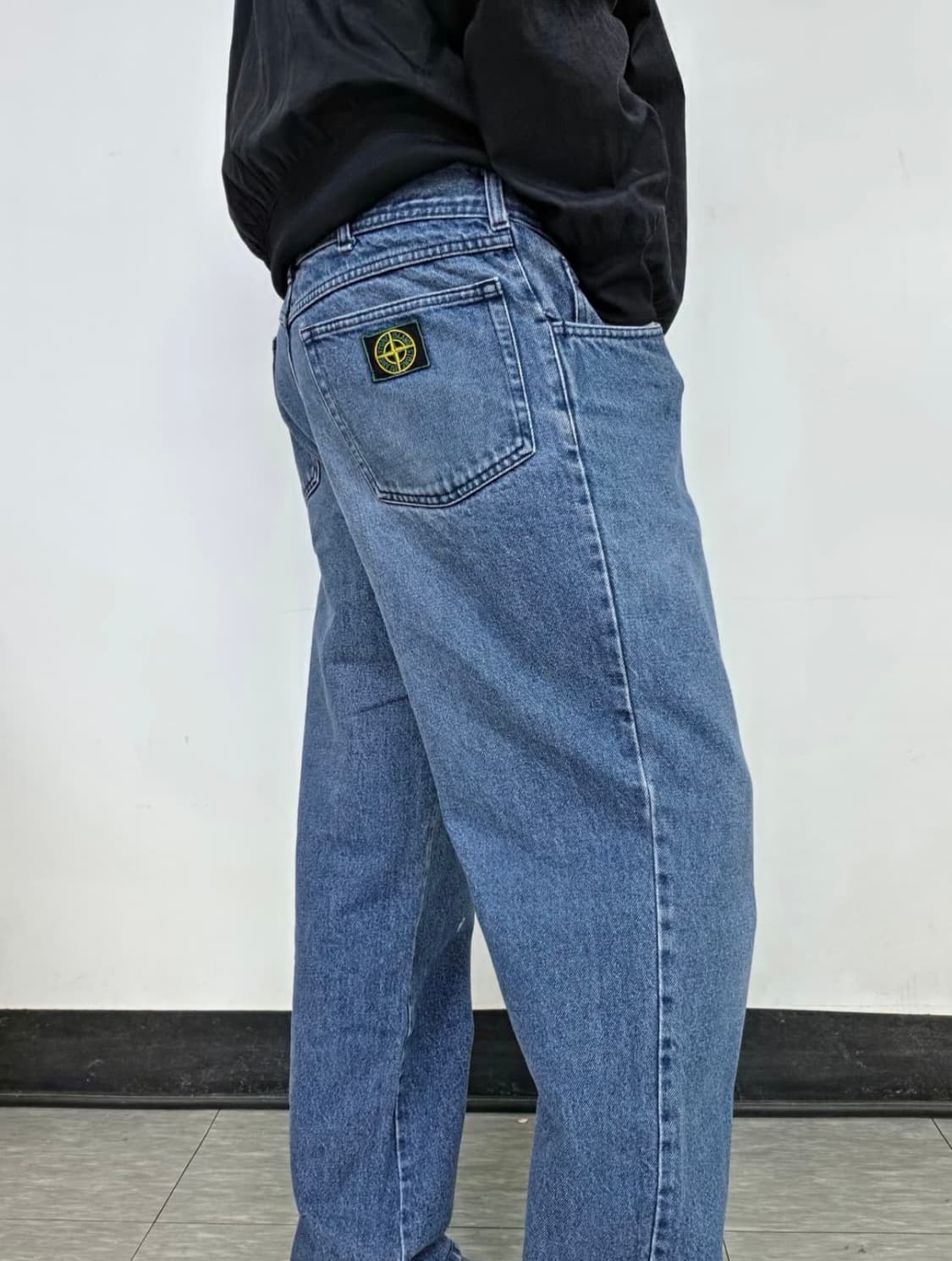 90s스톤아일랜드 그린엣지 데님 상품이미지2
