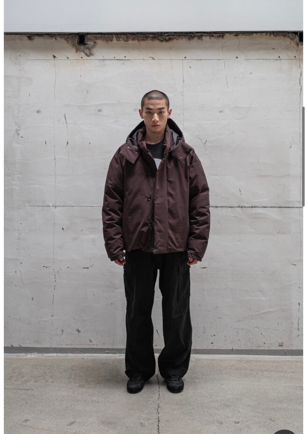 아워셀브스 24fw 구스다운 파카 다크브라운 상품이미지6