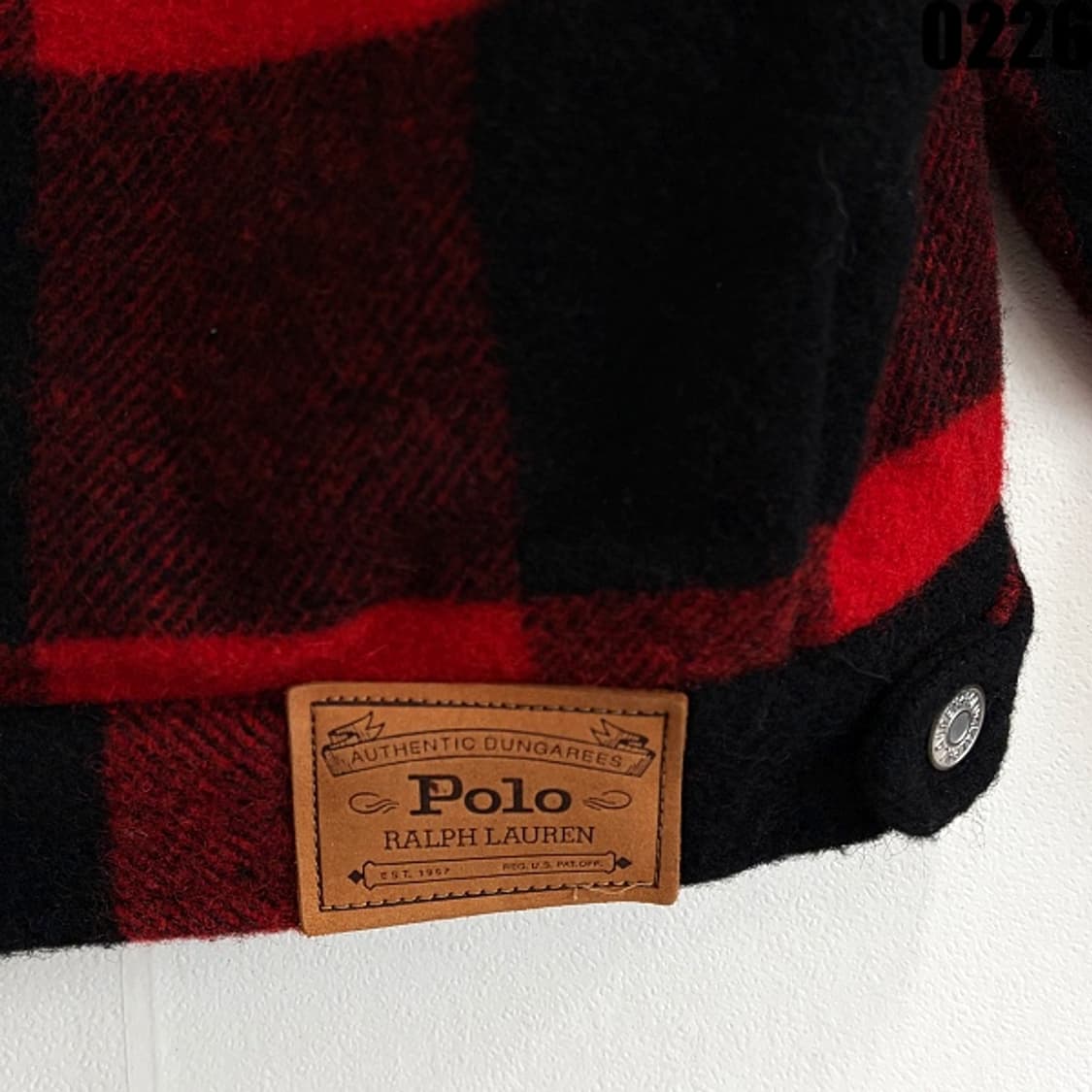 폴로 랄프로렌 버팔로 체크 퀼팅 자켓 M 0226 상품이미지10