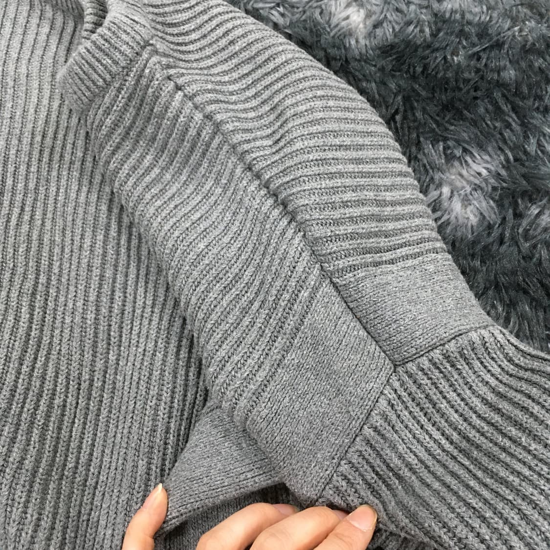 투티/0322 BUCKAROO 그레이 니트 스웨터 상품이미지5