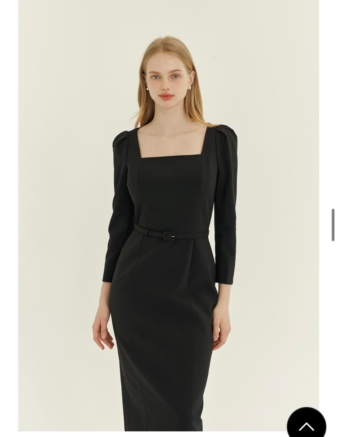 르로망 스퀘어넥 슬림 드레스 1사이즈 상품이미지2