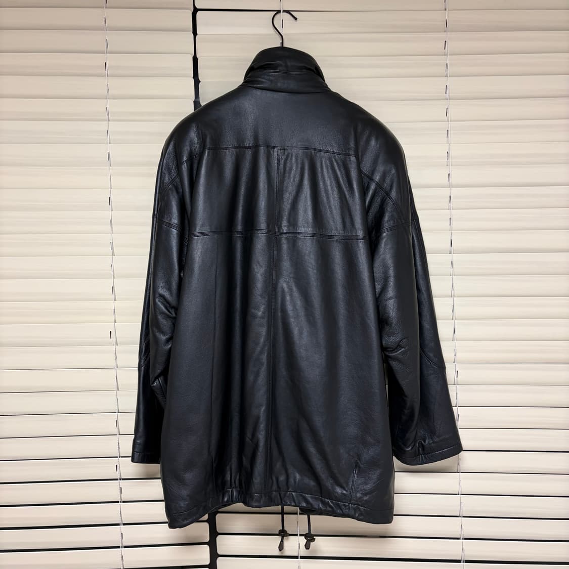 90s 빈티지 램스킨 레더 카코트 자켓 레더 자켓 L 상품이미지2