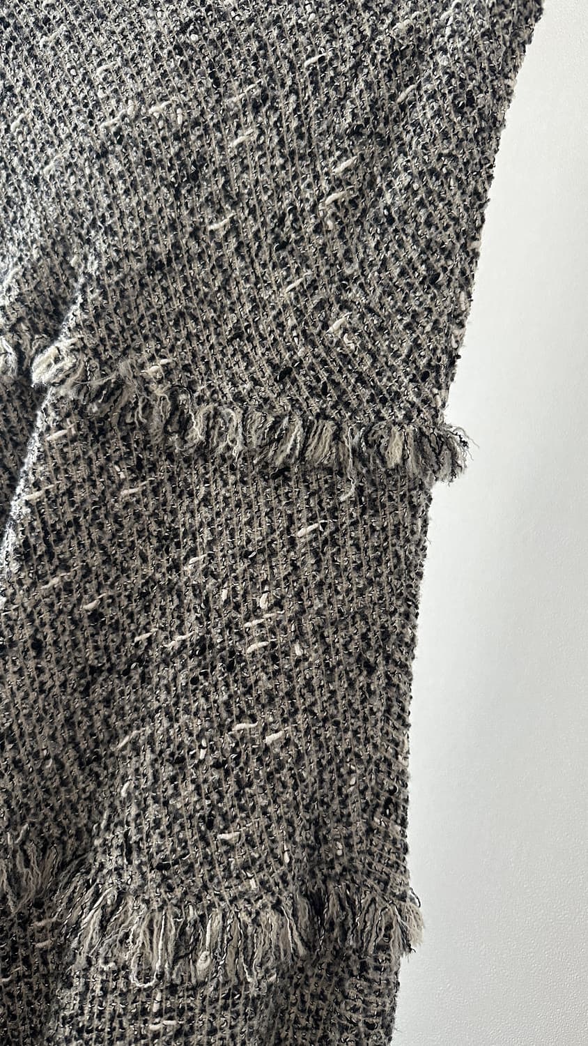 japanese vintage_ A라인 트위드 플레어 매머드 스커트 상품이미지3