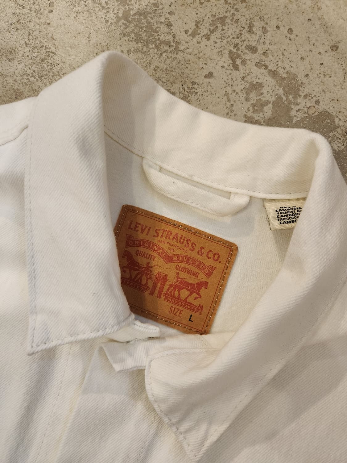 리바이스 화이트 데님 트러커 상품이미지3