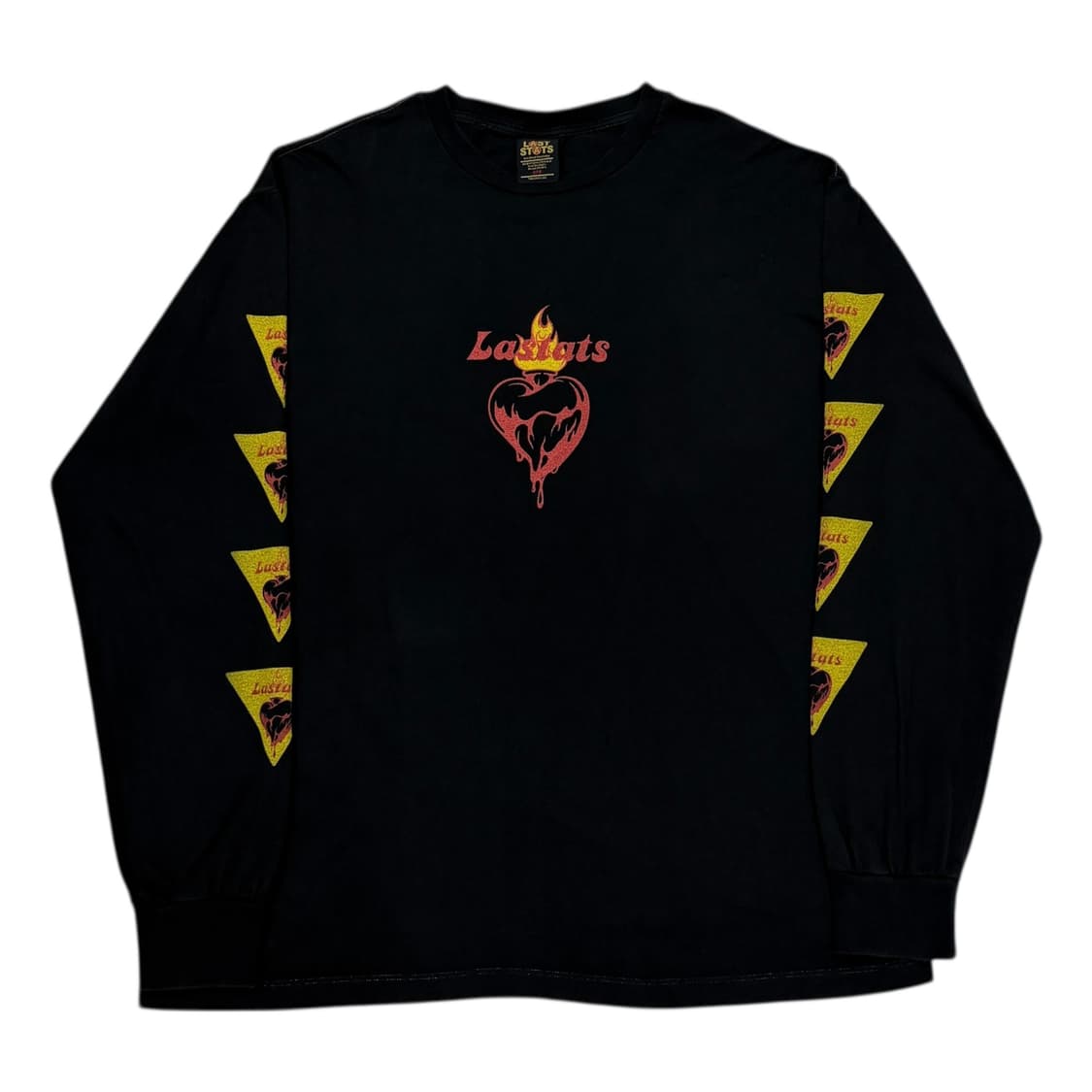 라스탯츠 플레임 롱슬리브 긴팔티 블랙 1 상품이미지1