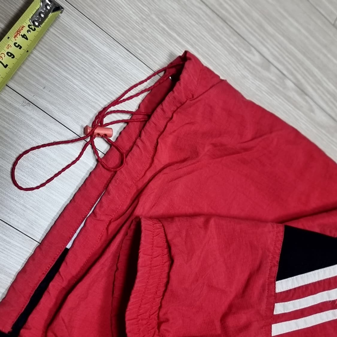 80s 빈티지 아디다스 레드/네이비 바람막이 자켓(100) 상품이미지8