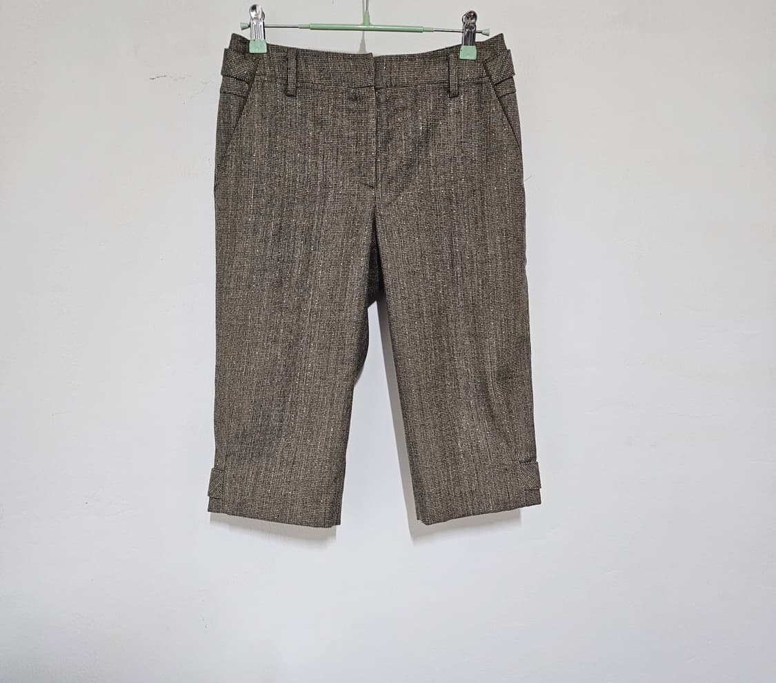 크로커다일 반짝이 그레이체크 7부모바지  27 새거수준 상품이미지4