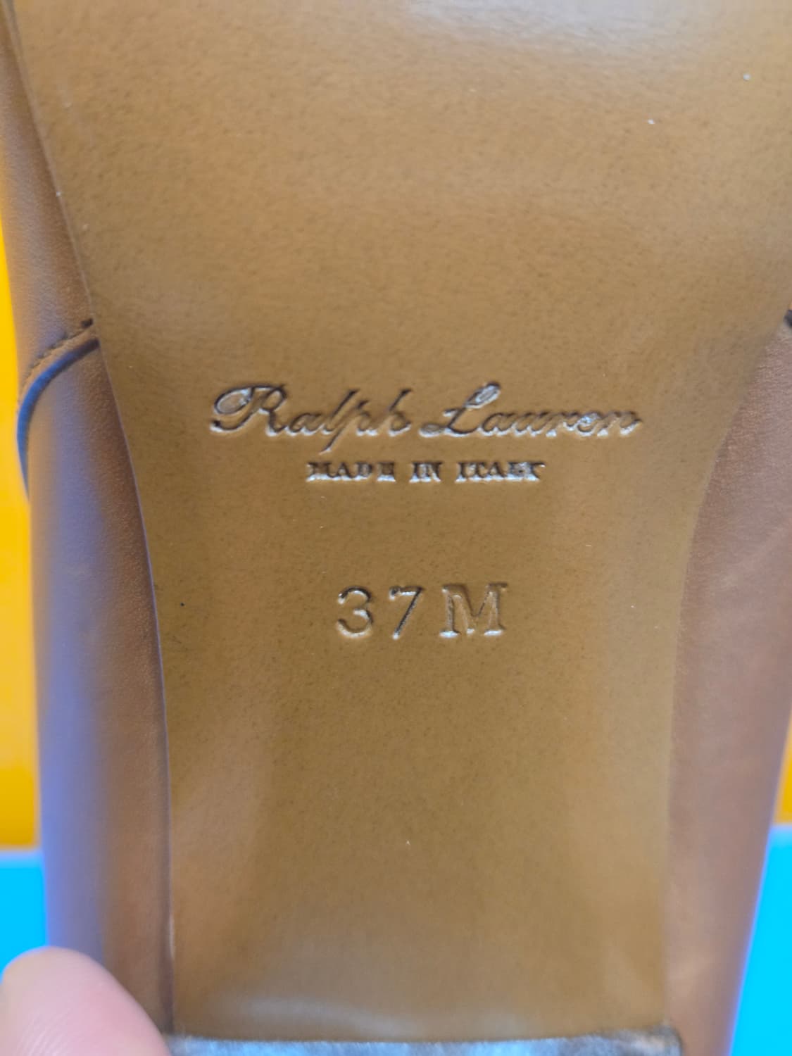 37 랄프로렌 틸튼 웰링턴 앵클 부츠 브라운 상품이미지5