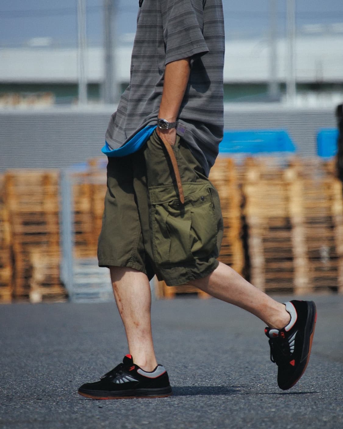 나나미카 카고 쇼츠 OLIVE (36)  상품이미지8