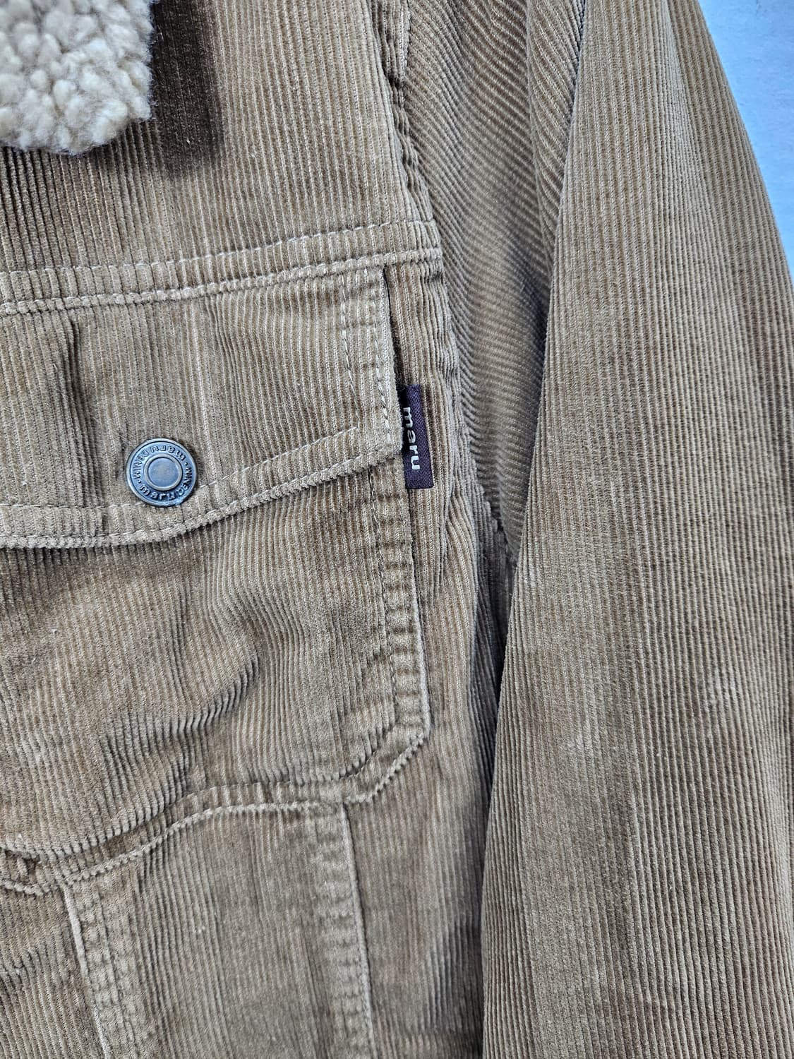 마루 코듀로이 뽀글이 자켓 95 M 상품이미지6