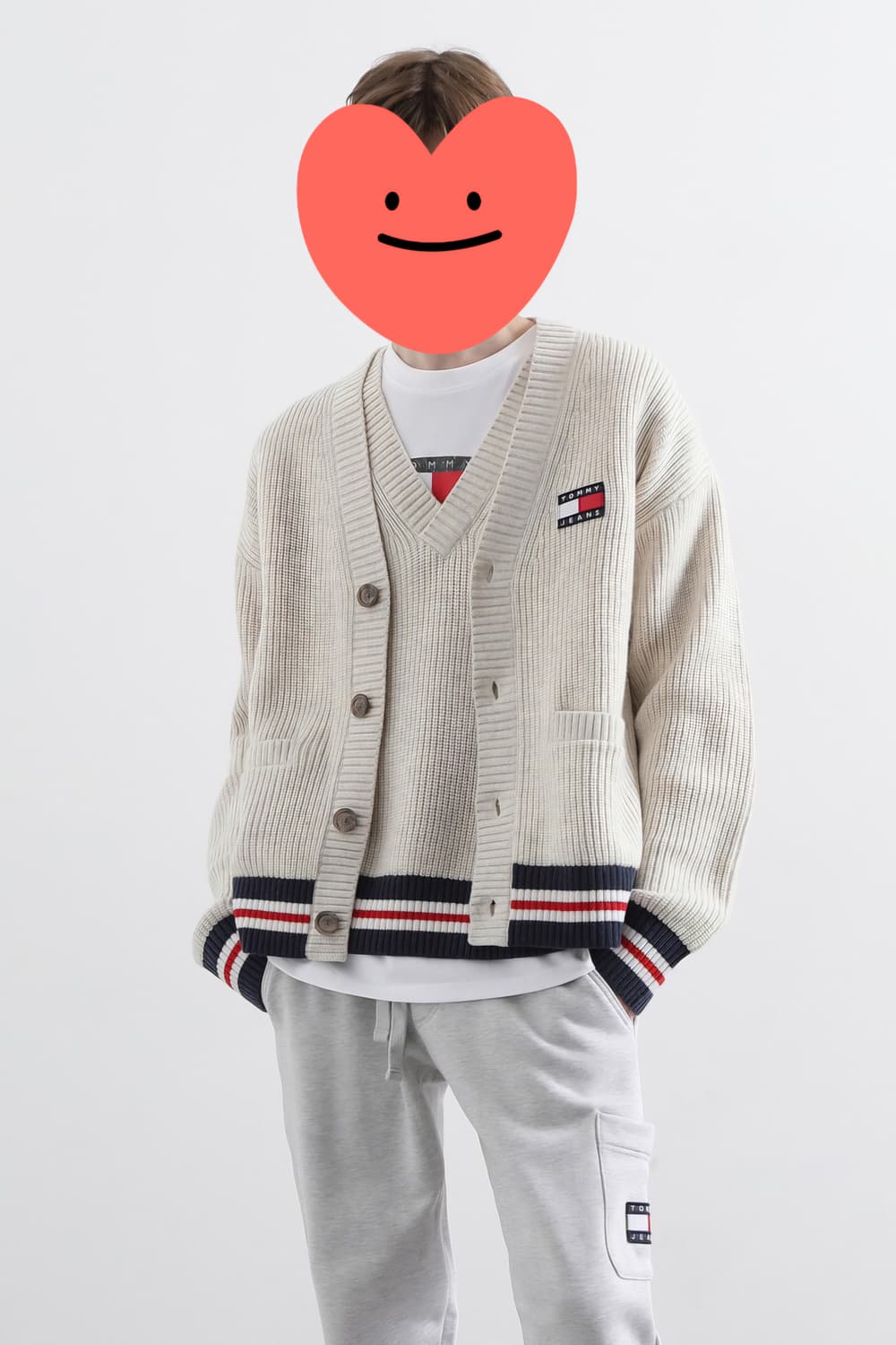 타미힐피거 진스 뱃지 울 가디건, 니트 상품이미지3