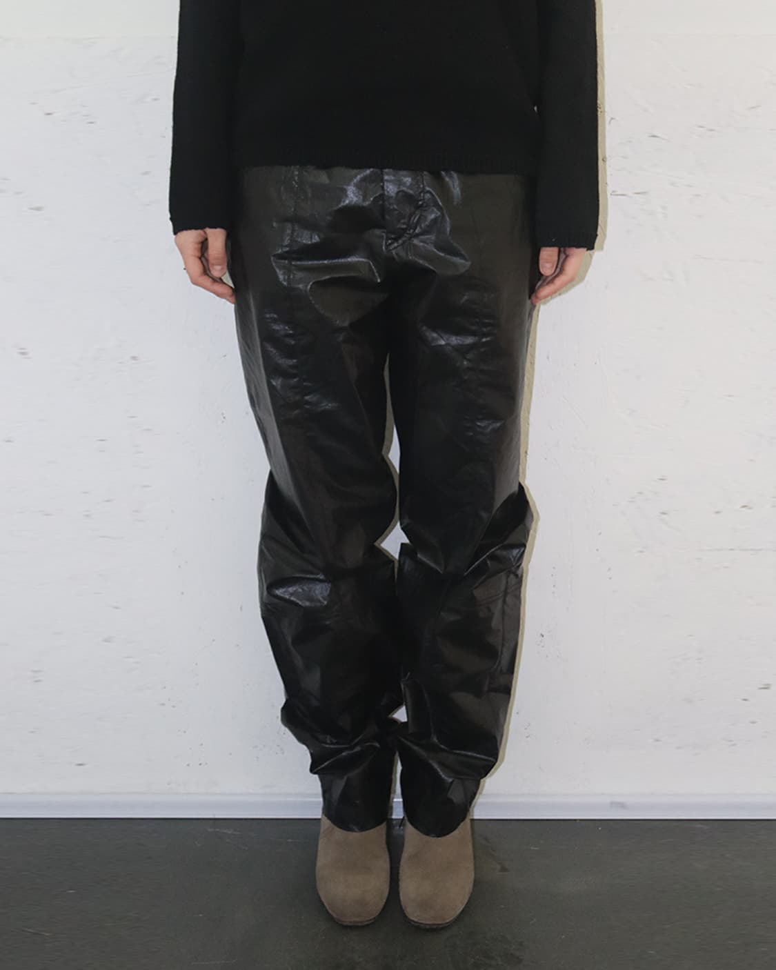 이자벨 마랑 패널드 코팅 스트레이트 레그 팬츠 상품이미지1