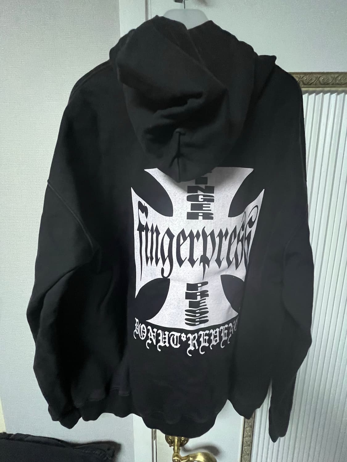 핑거프레스 스파크플러그 후드집업 블랙 2 상품이미지2