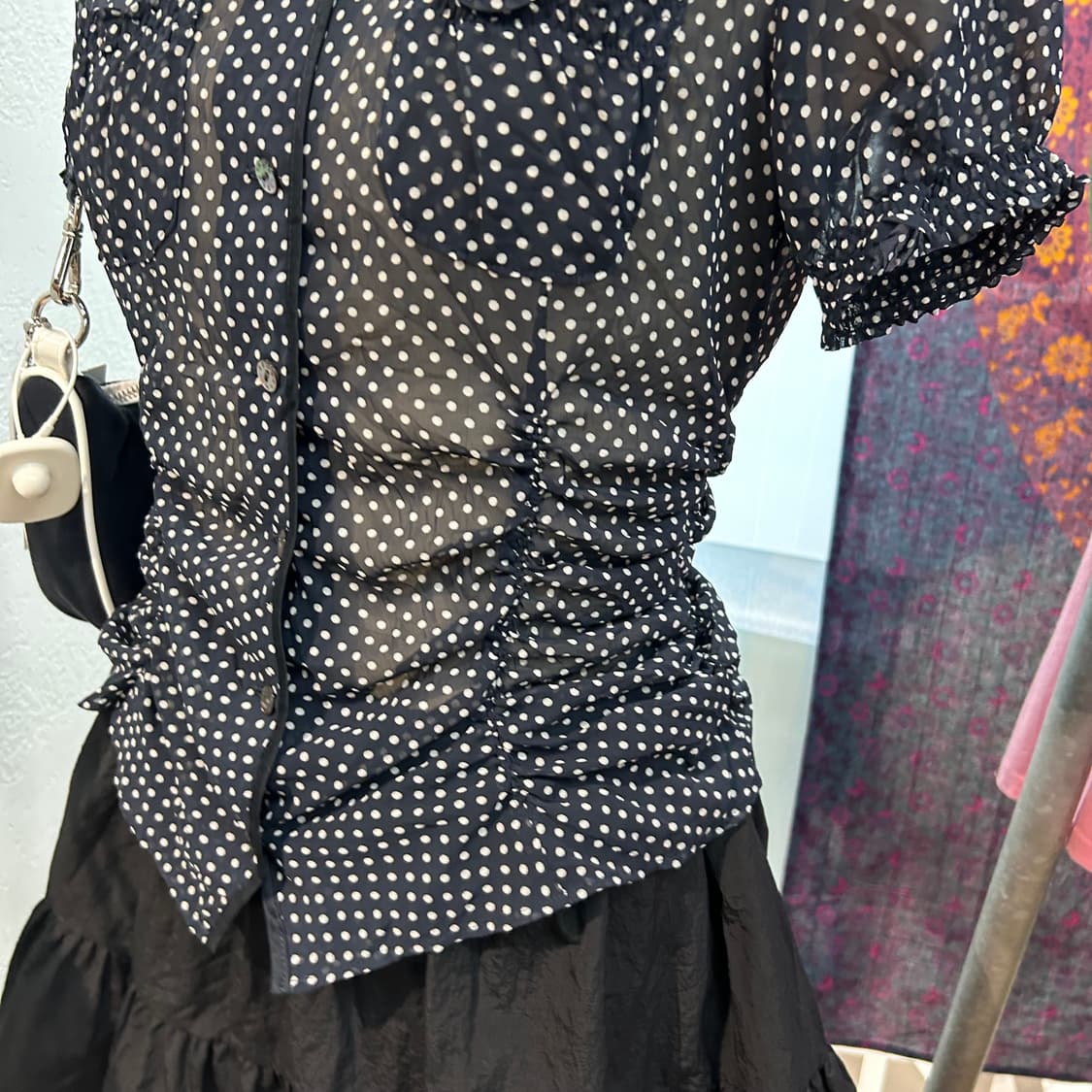 Vintage y2k Dot Shirts 상품이미지3