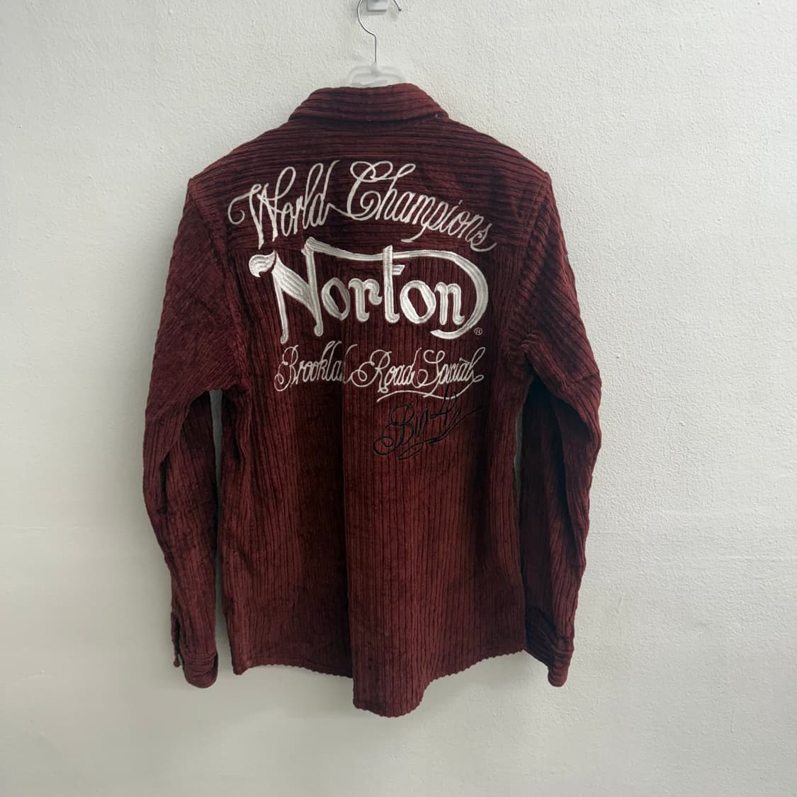 Norton 1898 코듀로이 레드 자켓 L 상품이미지4