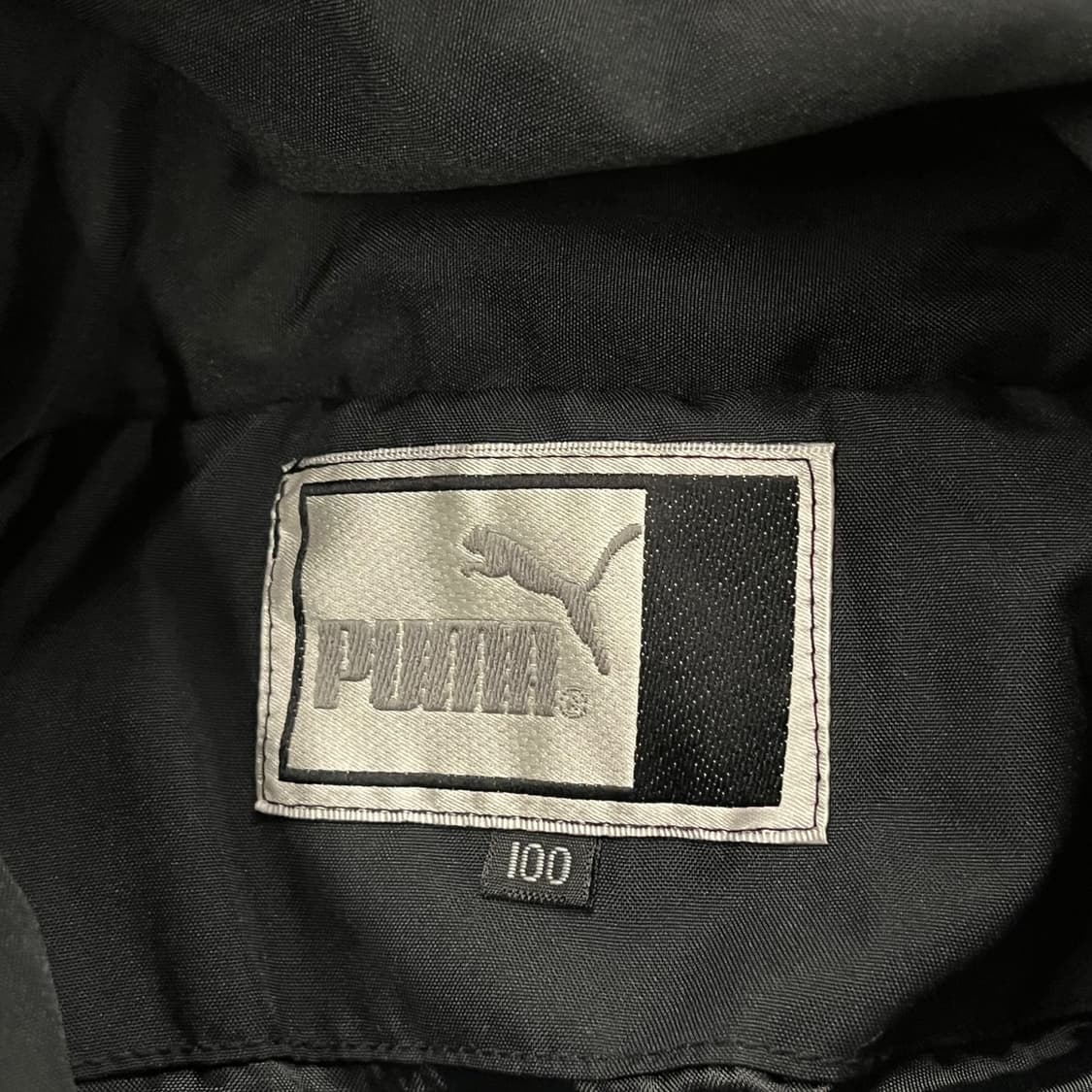 [정품/100] 푸마 블랙 후드 바람막이 자켓 b15 상품이미지5