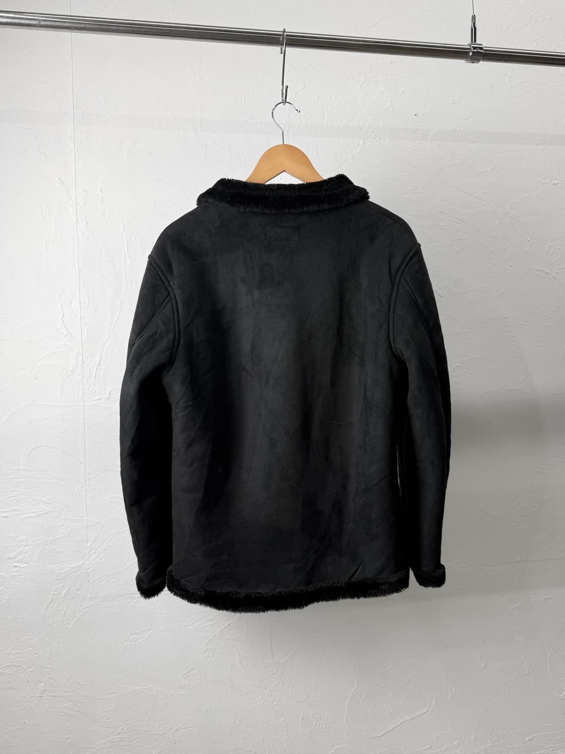 Navy 스웨이드 무스탕 상품이미지5