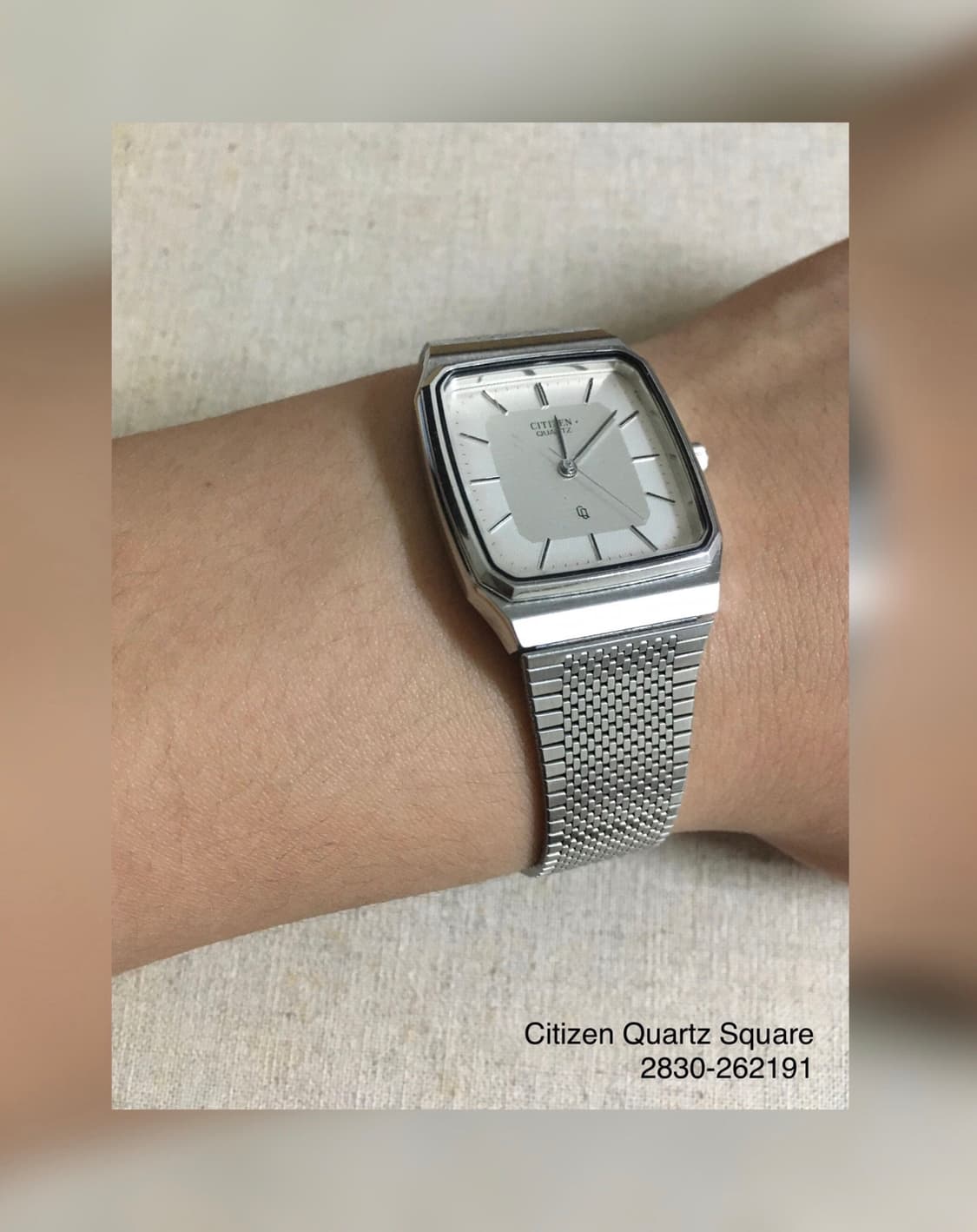 1990s Citizen Quartz Square 빈티지 시계 상품이미지5