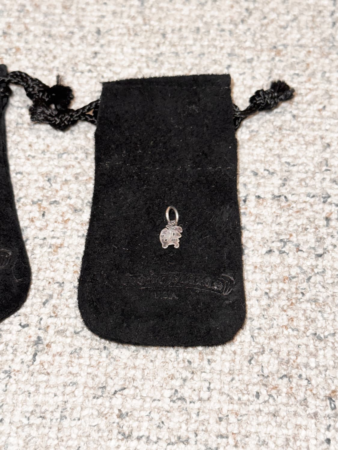 크롬하츠 미니 알파벳 참 팬던트 실버 상품이미지6