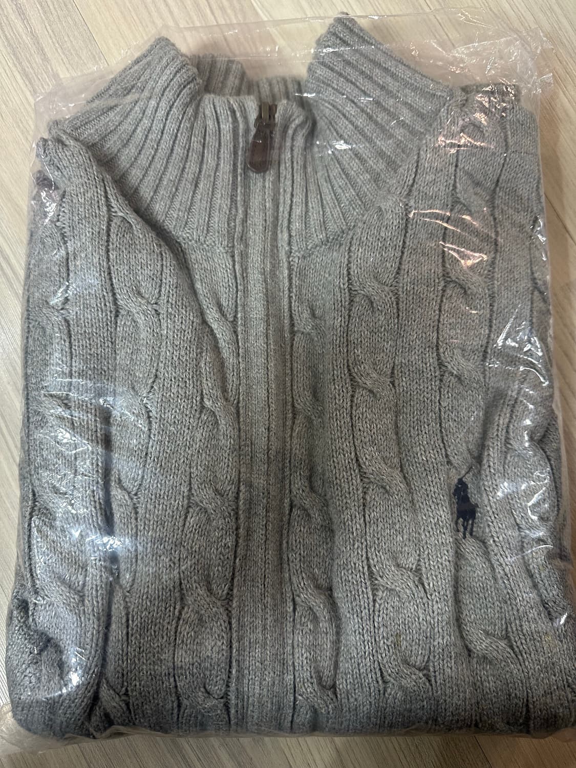 no.112 폴로 랄프로렌 케이블 니트 집업 가디건 새상품 xl 상품이미지5