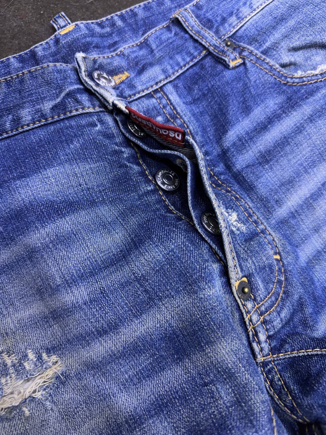디스퀘어드2 블루탭 빈티지 타이디 바이커진 데님팬츠 52 상품이미지7
