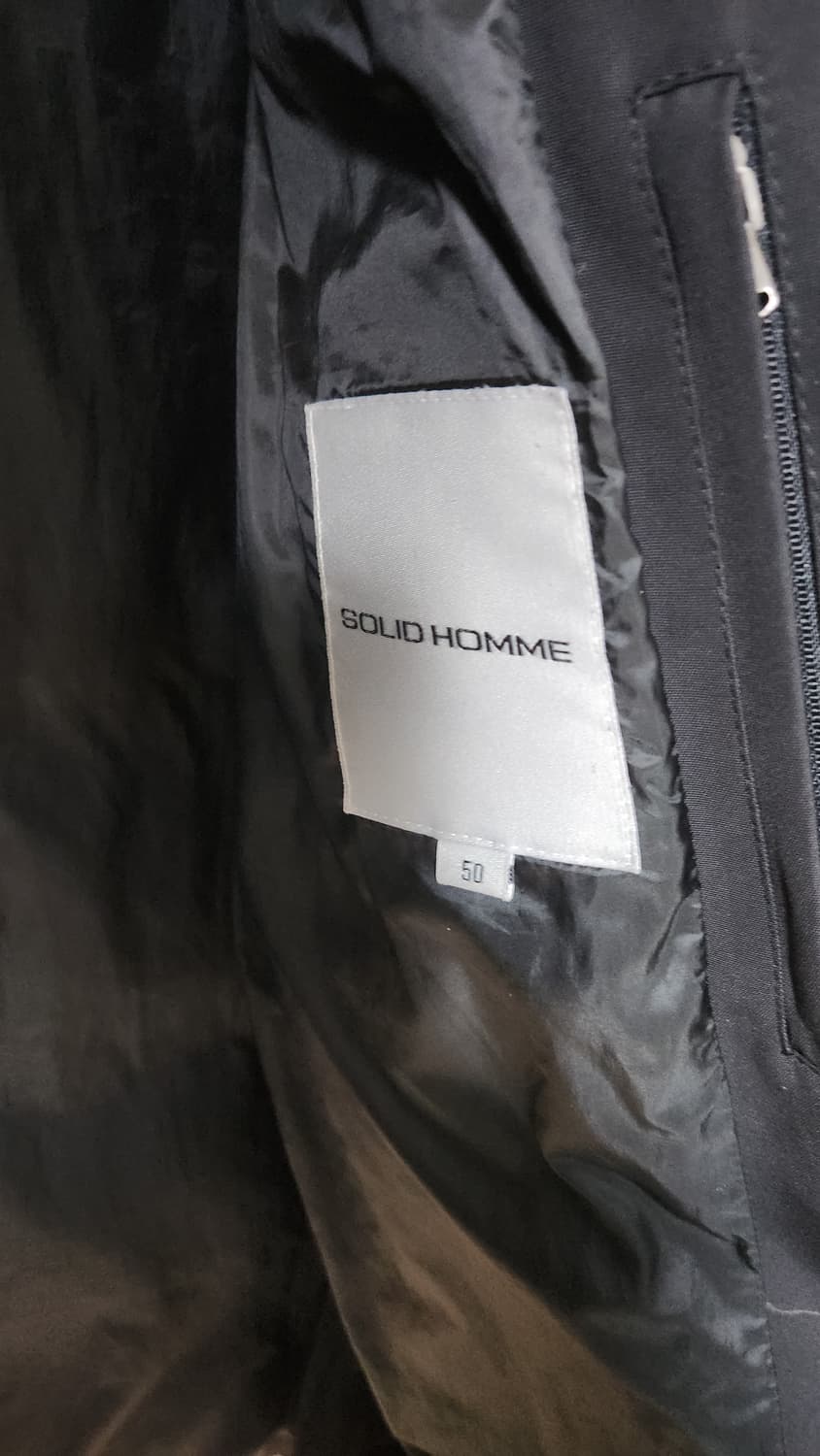 솔리드옴므 하프 덕다운 패딩 코트 50사이즈 105 상품이미지6