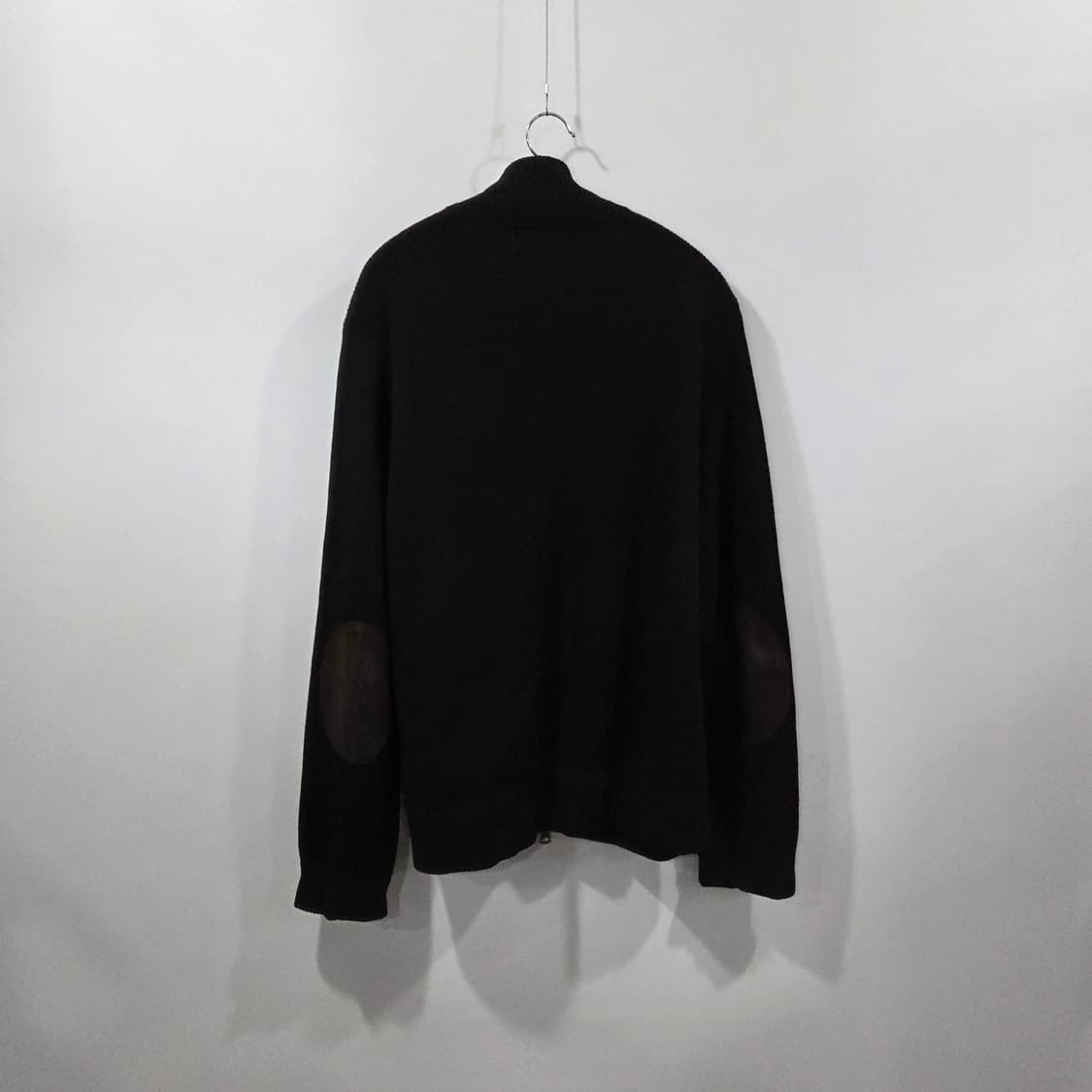 폴로랄프로렌 엘보우 패치 램스울 투웨이 니트집업 XL 상품이미지4