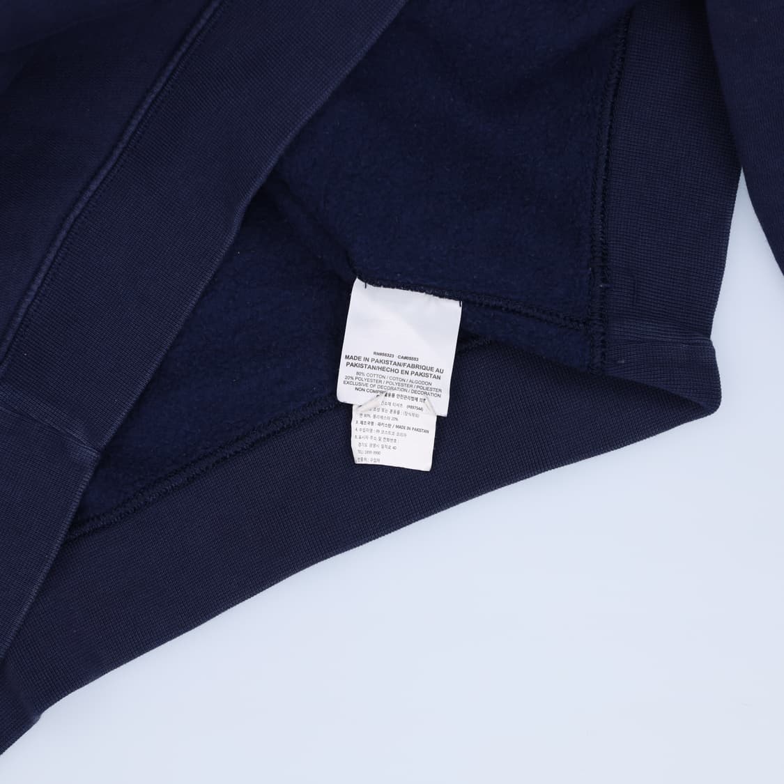 [XL] 나이키 스몰로고 네이비 맨투맨 티셔츠 0119H1 상품이미지4