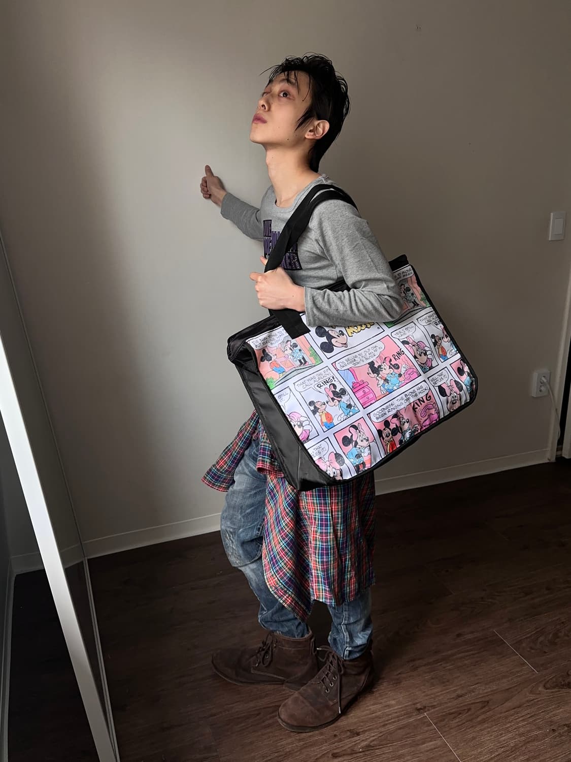 Disney 미키마우스 카툰 프레임 백 상품이미지2