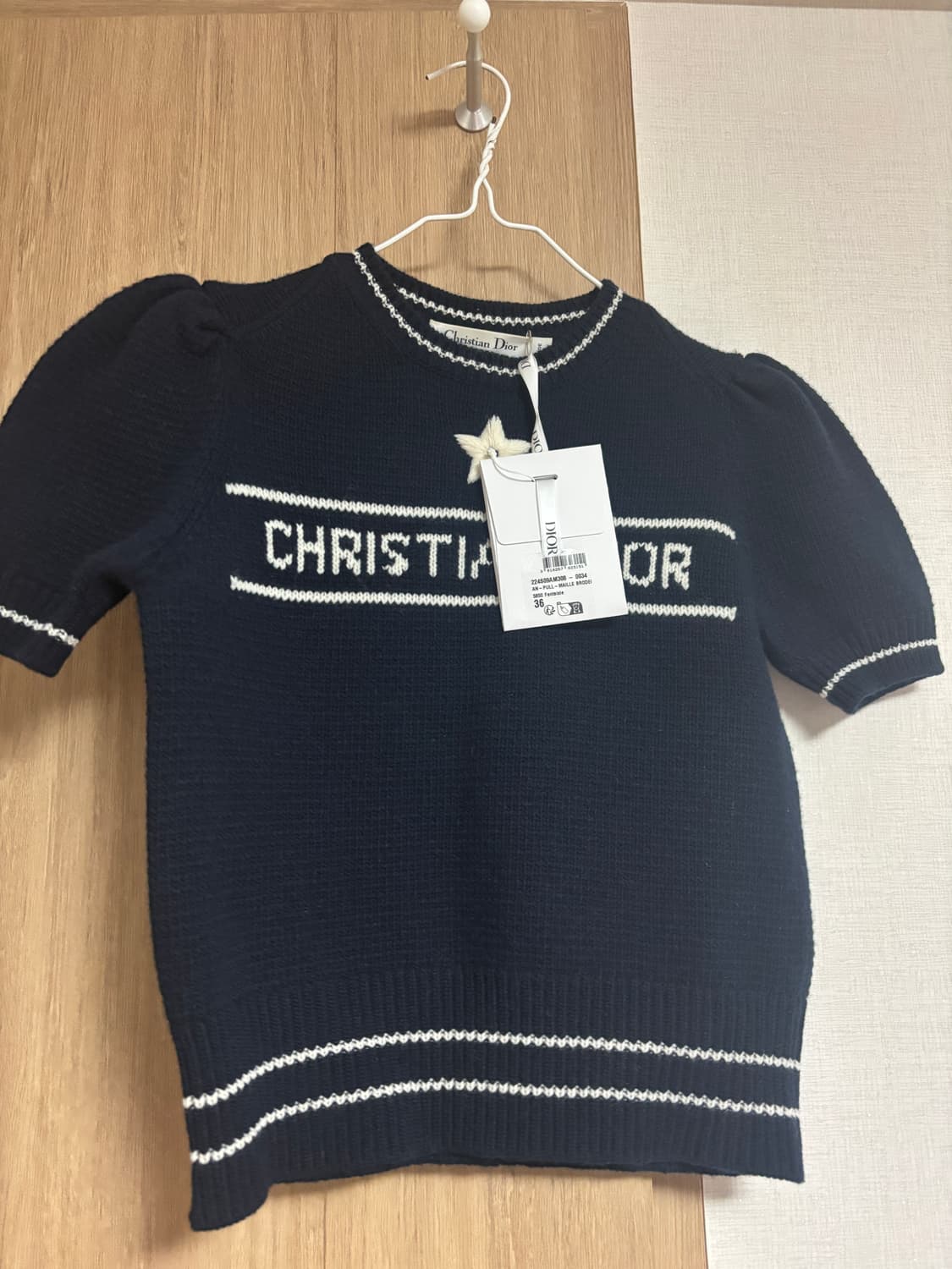 Dior 별 반팔 니트 네이비 새상품 상품이미지3