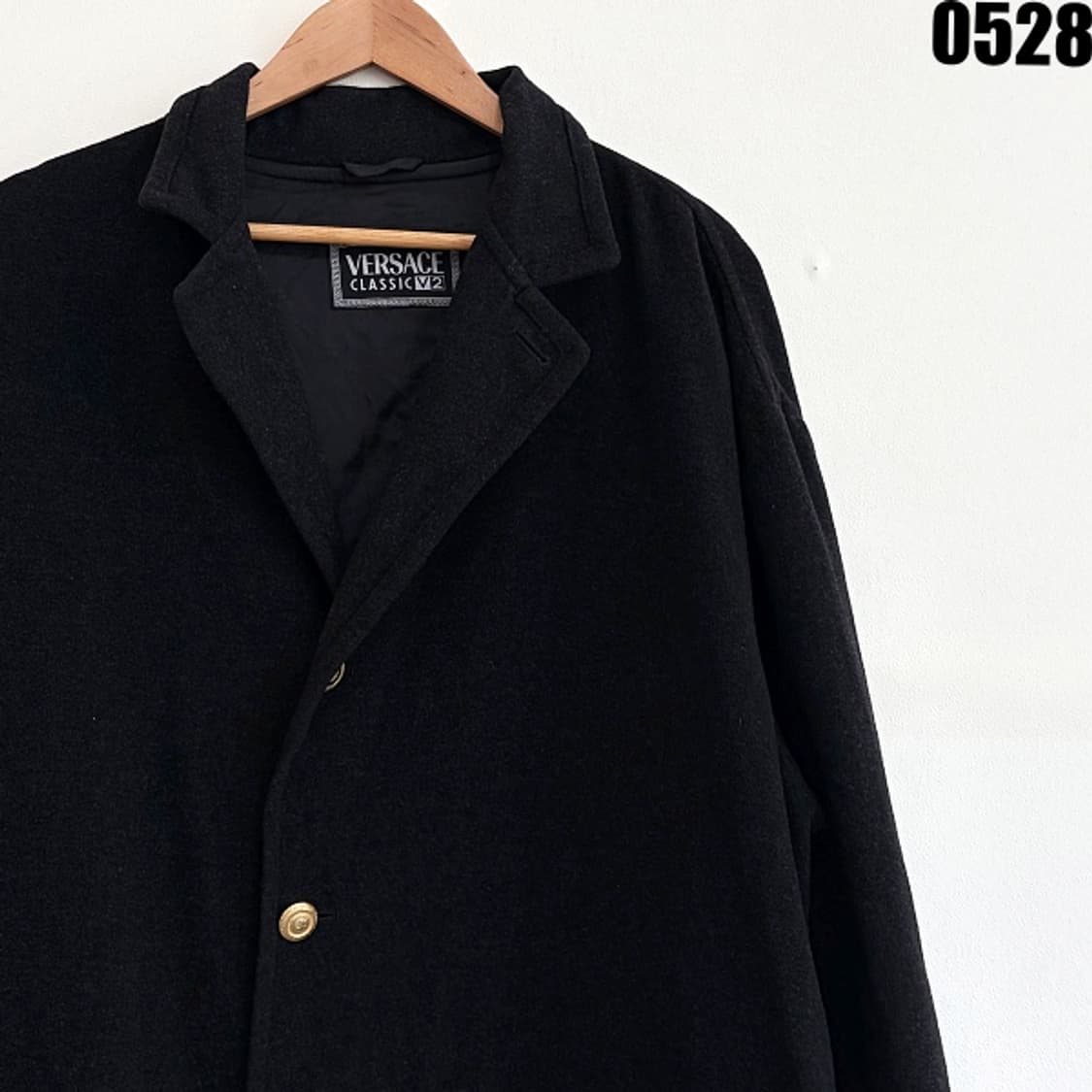 베르사체 클래식 V2 블랙 롱 코트 XXL 0528 상품이미지2