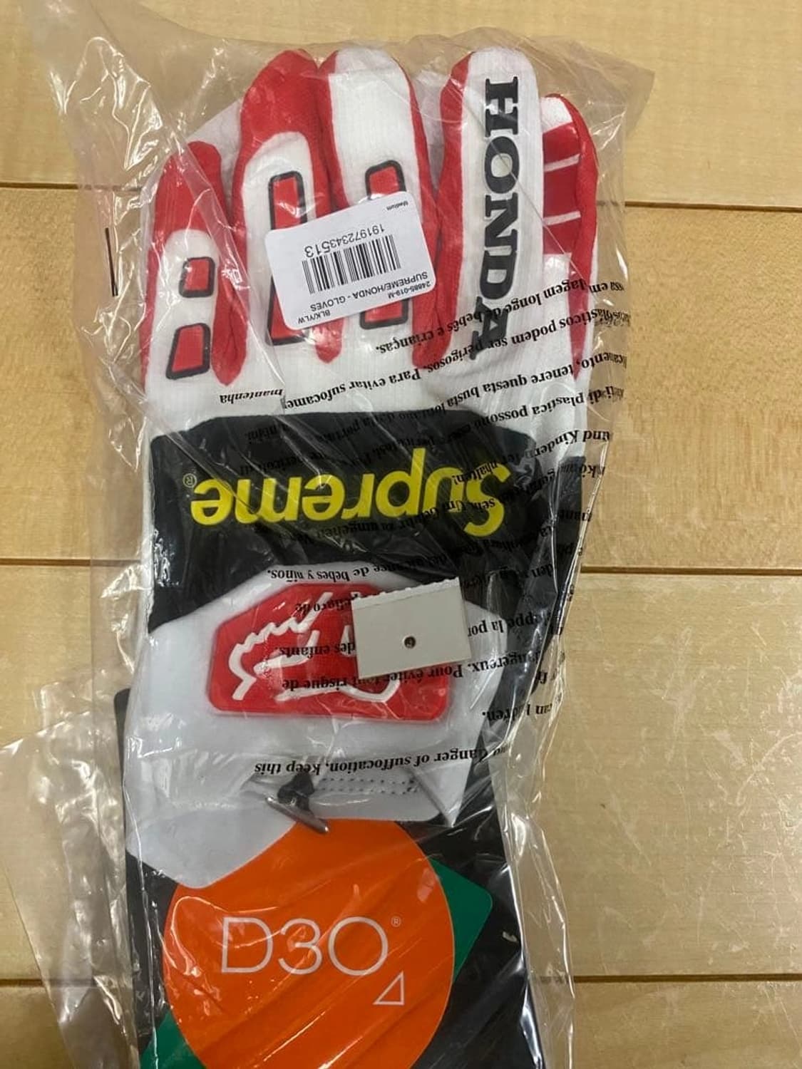 슈프림 x 혼다 x 폭스 레이싱 글러브 레드 상품이미지1