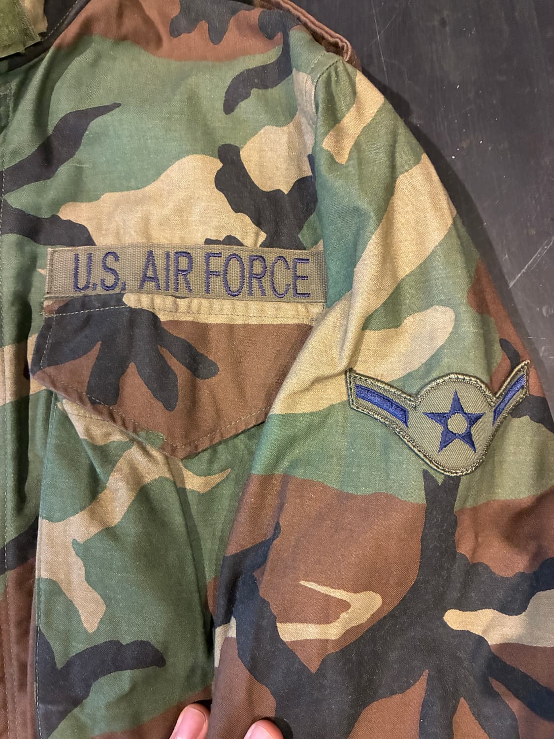 XS-숏) 미군 m65 우드랜드 필드자켓 상품이미지2