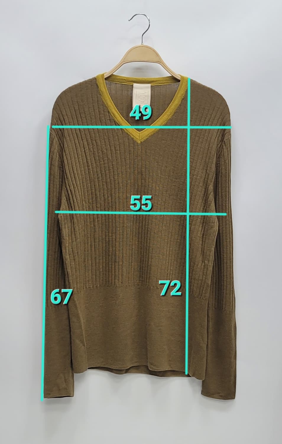 WOOYOUNGMI 우영미 모 100% 브이넥 니트 / 남 115
 상품이미지9