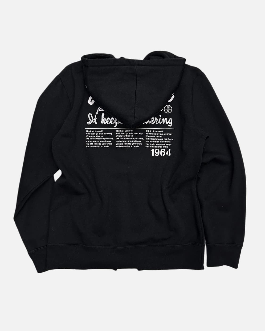 lettering printing hood zip-up 상품이미지5