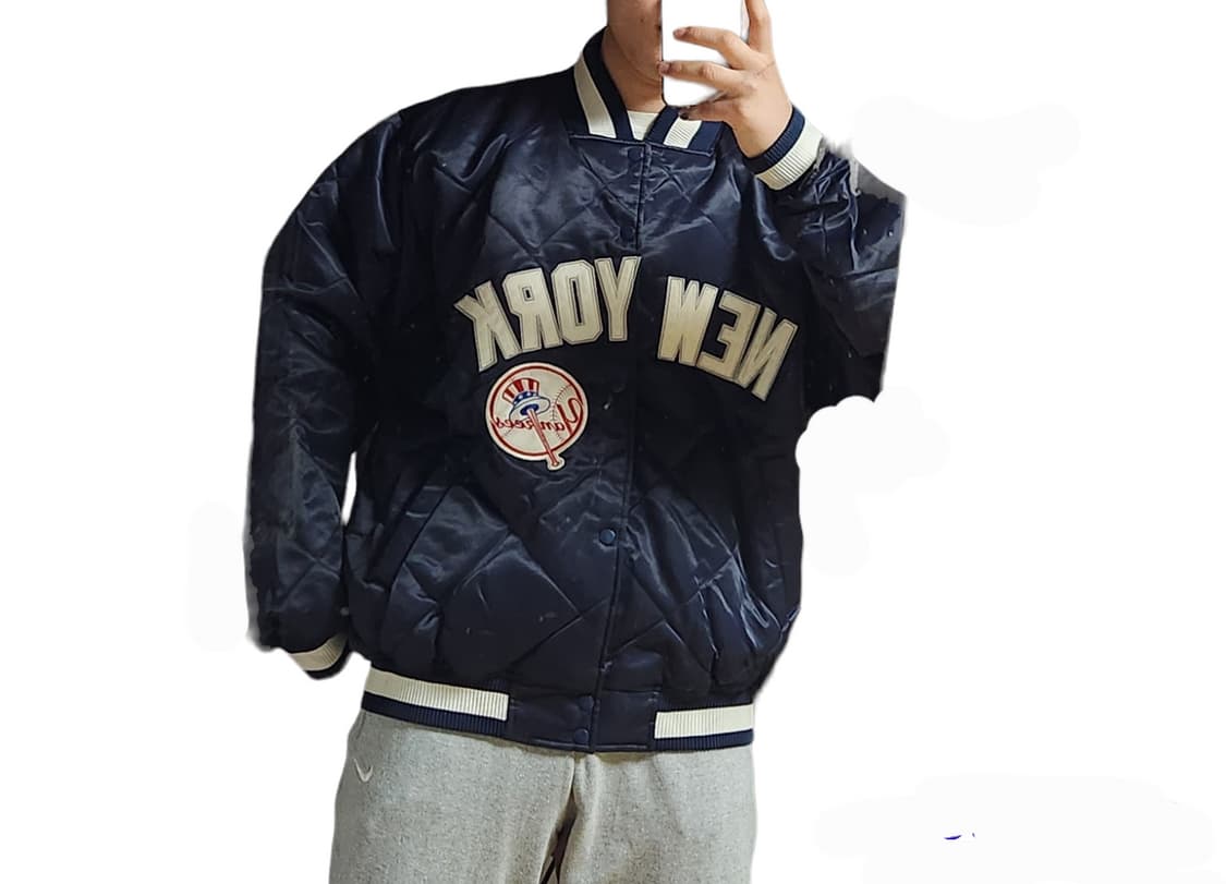 뉴욕 양키스 마제스틱 퀄팅 스타디움 누빔 자켓 상품이미지3