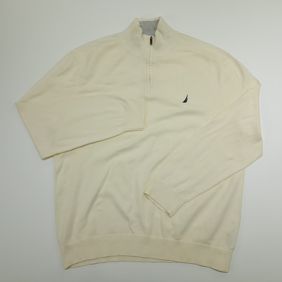 CN956 XL 노티카 아이보리 하프집업 긴팔 니트 스웨터 상품이미지2