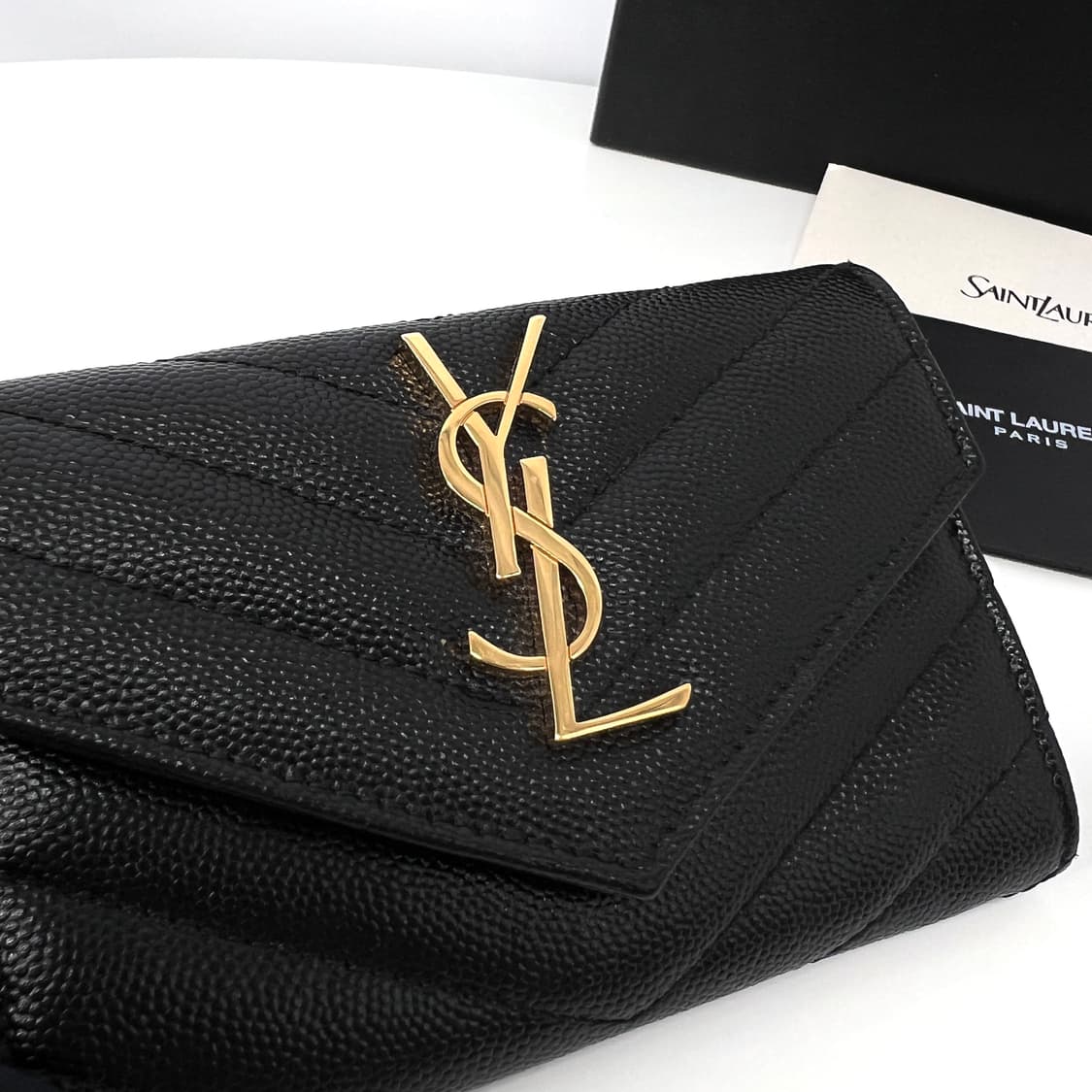 생로랑 엔벨로프 여성 카드지갑 블랙 (414404) 상품이미지7