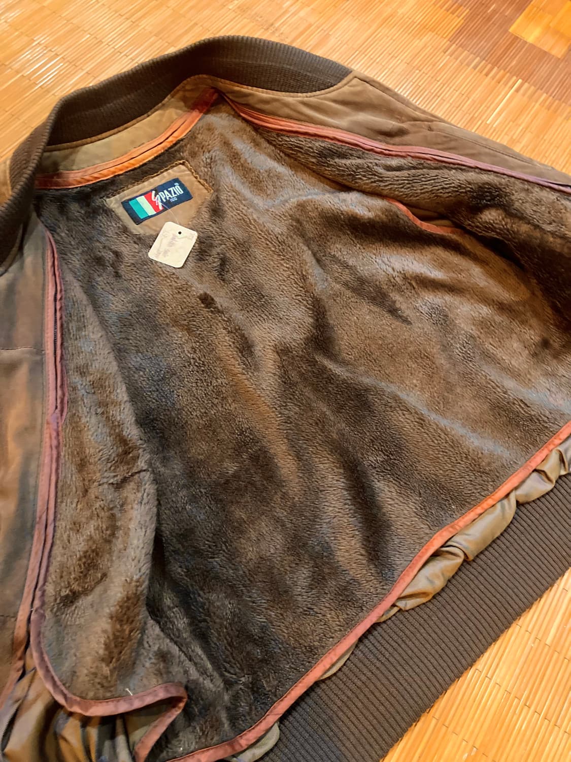 vtg 램스킨 스웨이드 봄버 상품이미지5