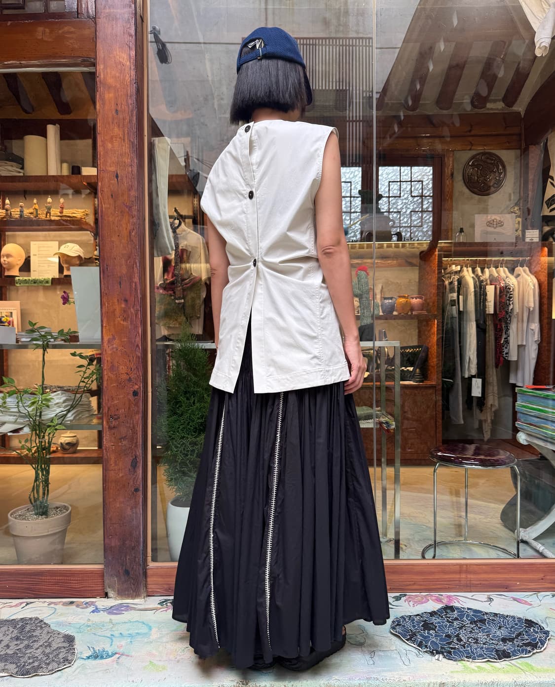Studio Nicholson Drap Top white 상품이미지1