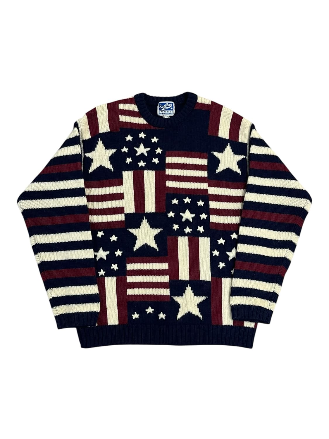 이스트보이 성조기 울 니트 M #csz2458 상품이미지3