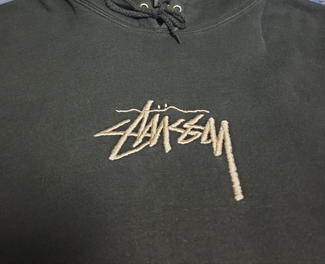 스투시 미드 스탁로고 후드티 블랙 (XXL) 상품이미지2