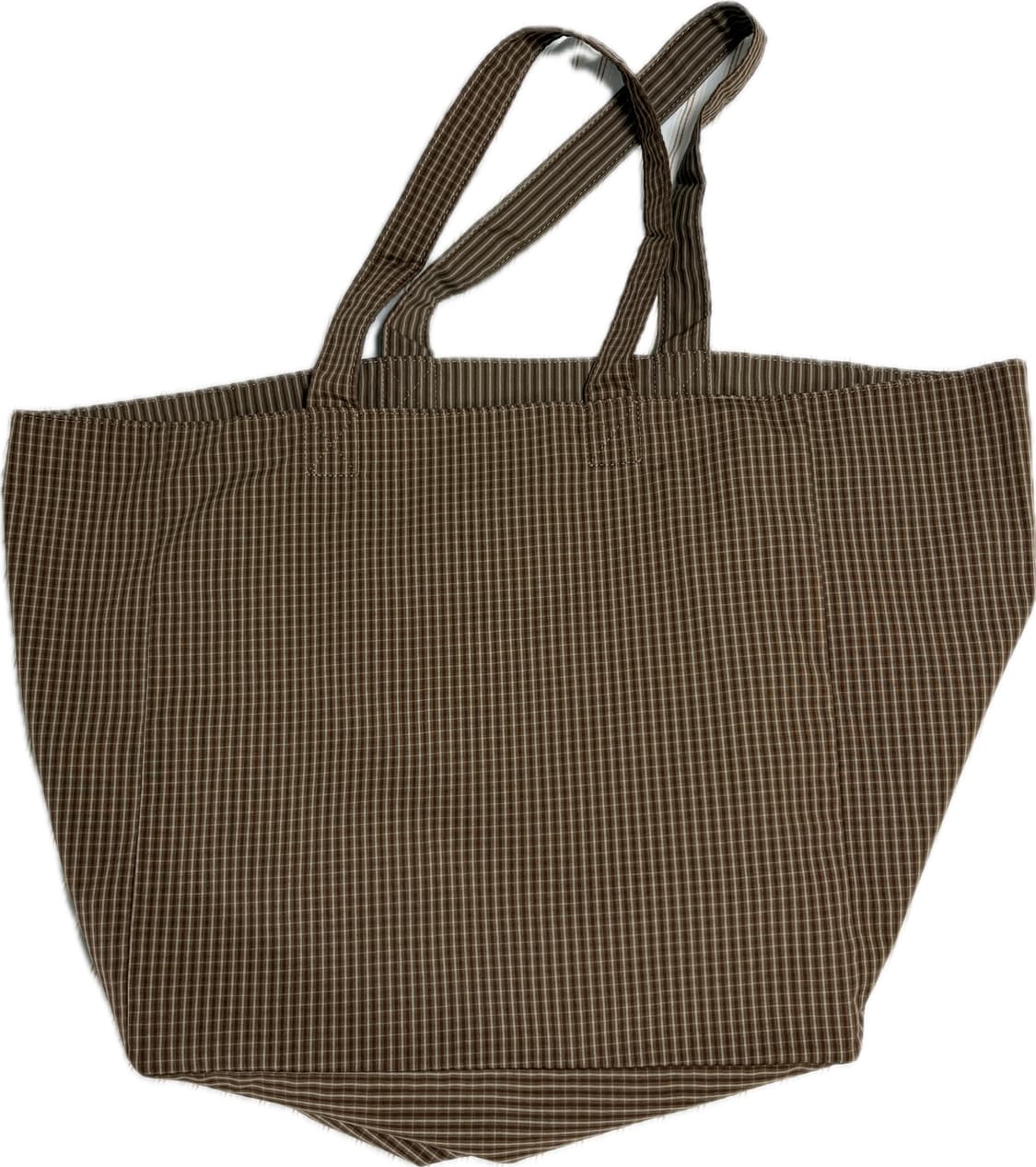 헤이그 체크 에코백 브라운 상품이미지4