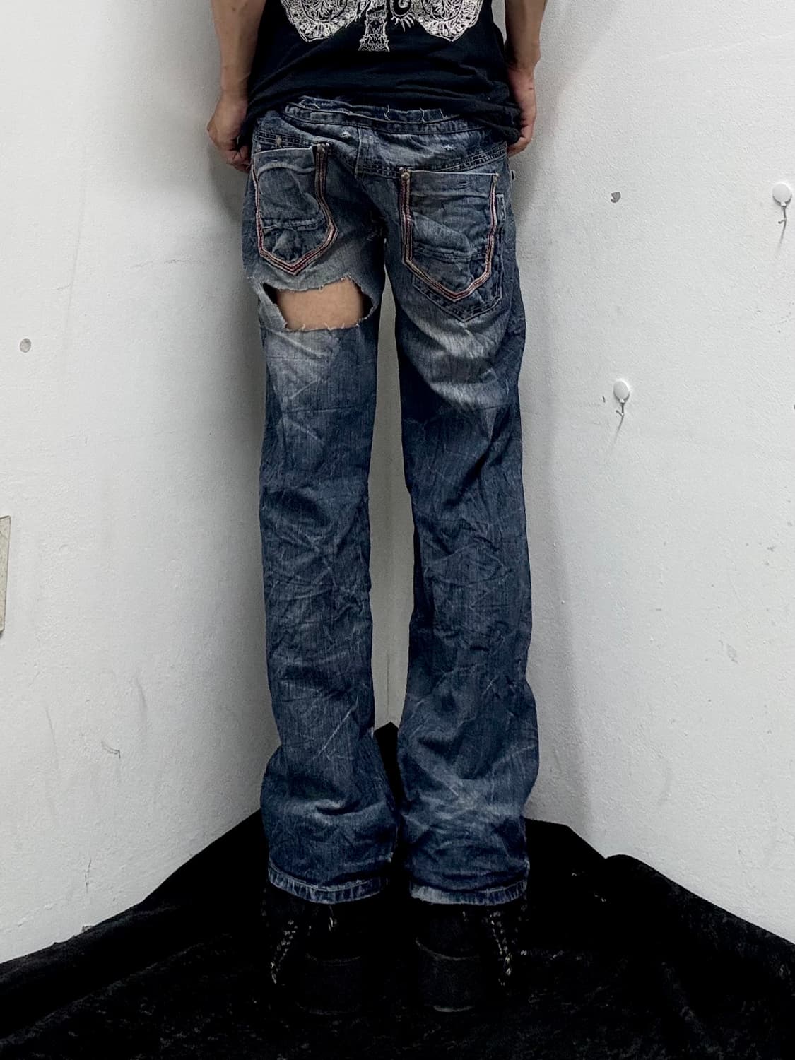 “SORRIDERE” Y2K Grunge Mood Wide Fit Pan 상품이미지3