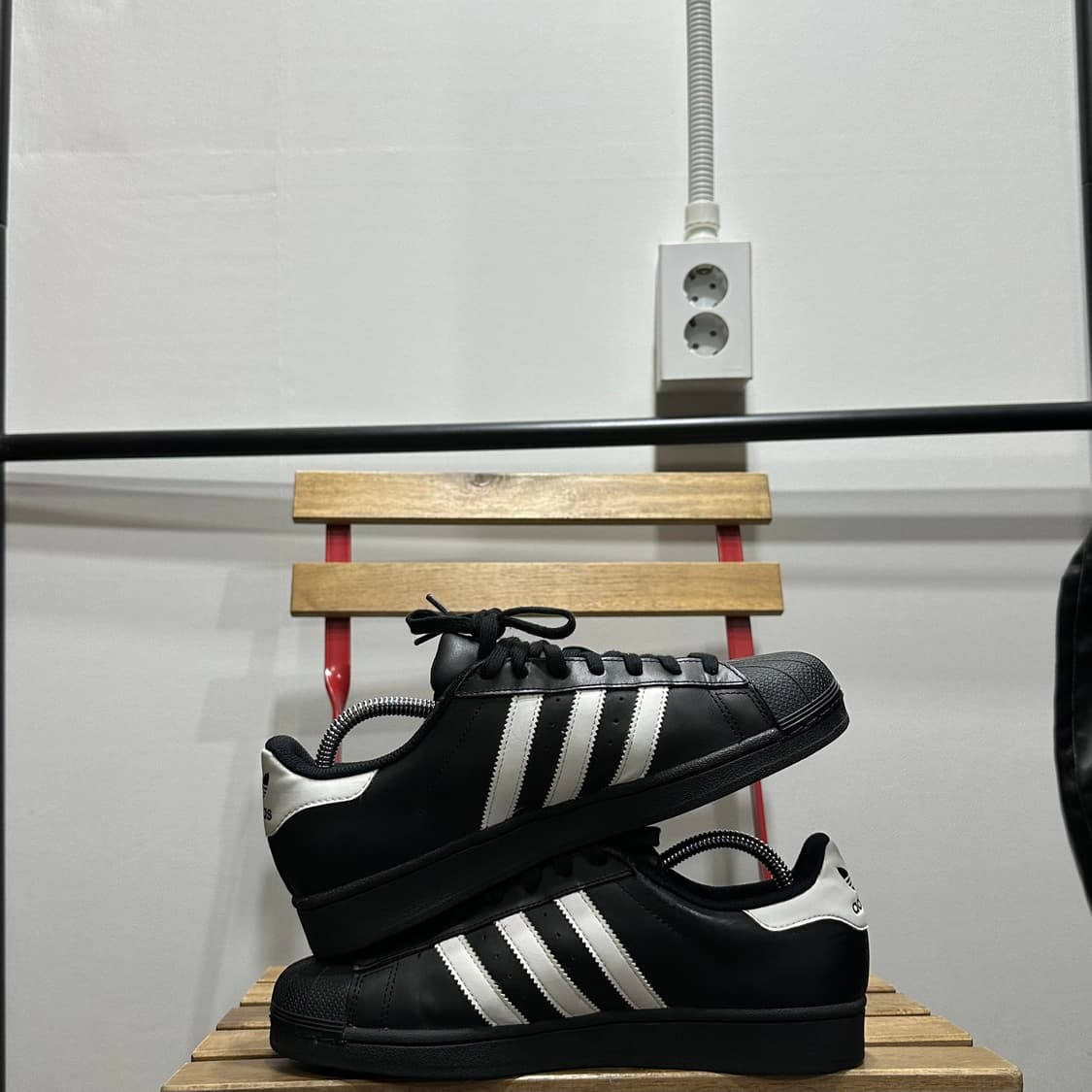 260) 아디다스 운동화 남성 남자 신발  슈퍼스타 블랙 화이트 상품이미지7