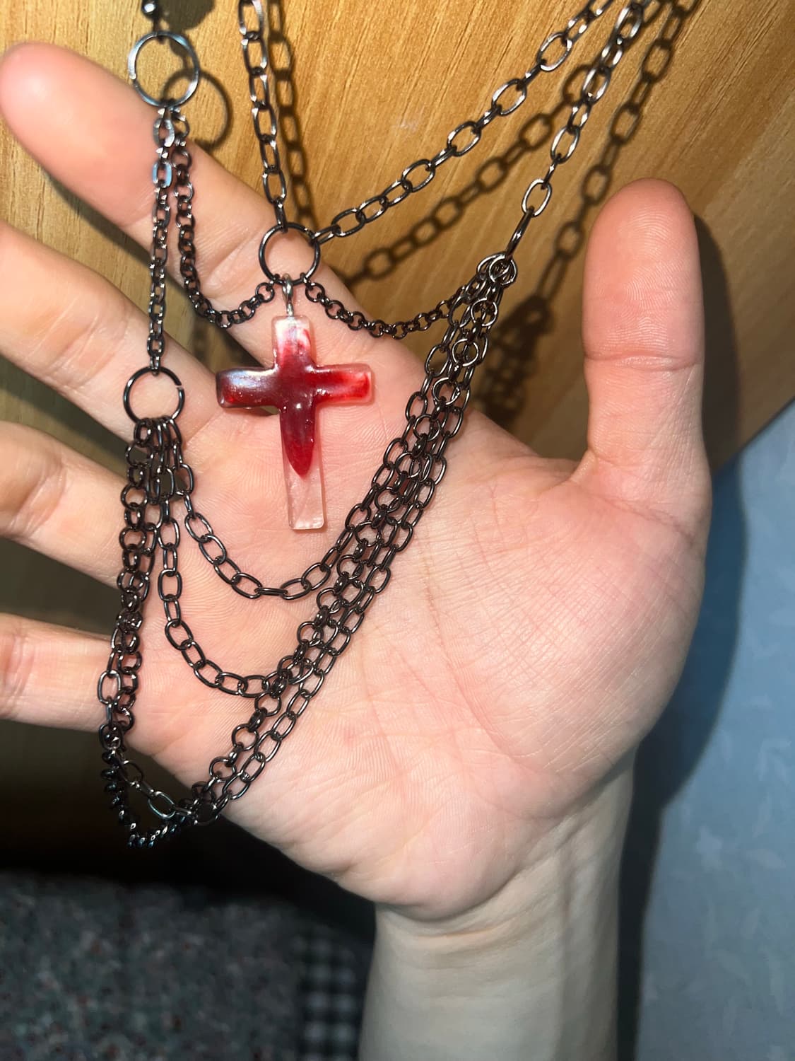 Vkei Asymmetry draped-Necklace 상품이미지2