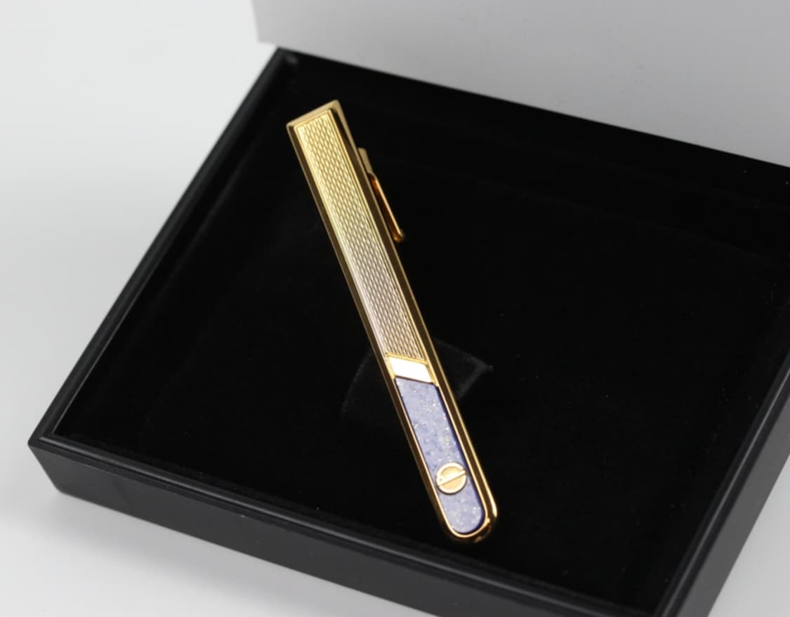 던힐 A등급 6cm 라피스 원석 남자 명품 넥타이핀 빈티지 상품이미지1