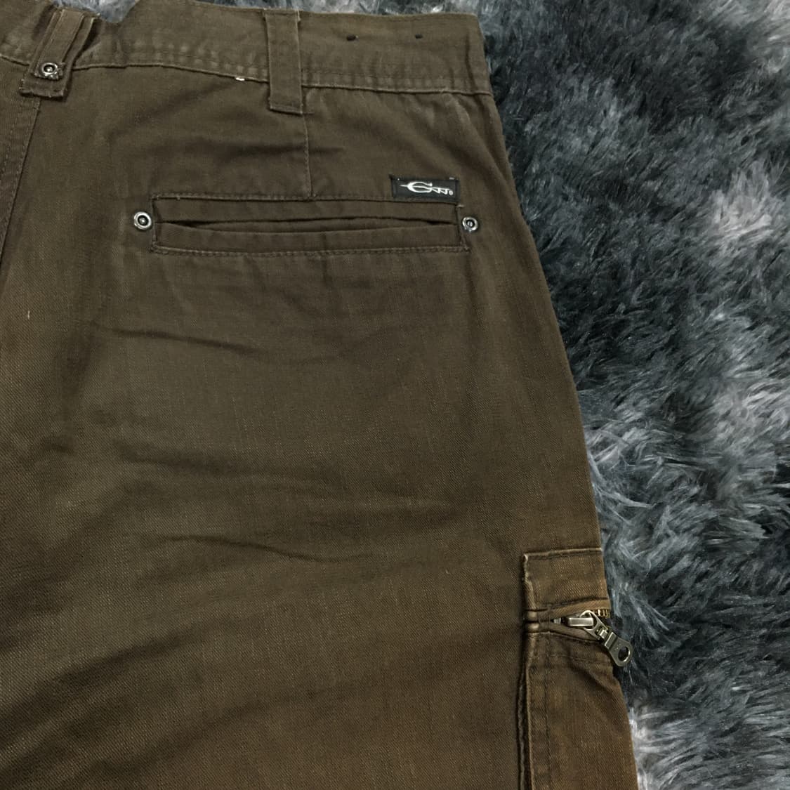 투티/0135 JPN 빈티지 브라운 워싱 카고팬츠 상품이미지7